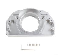 Alloggiamento per cuscinetto in alluminio, 17,5 x 10,5 x 2,4 cm, adattatore per volante per ruote Logitech, design modulare, struttura portante rinforzata, giocatori hardcore (argento)
