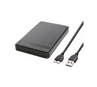 Alloggiamento per disco rigido da 2,5 pollici, USB 3.0, alloggiamento SATA per SSD da 7 mm/9,5 mm, 2,5 pollici, HDD esterno SSD con cavo USB 3.0, montaggio senza attrezzi