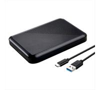 Alloggiamento per disco rigido esterno da 5 GB/s da 2,5 pollici con USB 3.1 per PC portatile, supporta fino a 6 TB, si adatta a SSD/HDD da 7 mm/9,5 mm