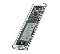 Alloggiamento per disco rigido NVMe, tipo C con display dello stato in tempo reale e supporto da 4 TB, custodia intelligente SSD M.2