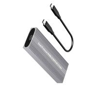 Alloggiamento per disco solido esterno senza attrezzi in alluminio che supporta unità di velocità NVMe 10Gbps tramite USB C 3.2 10Gbps Solid Disk Enclosure USB C