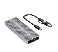 Alloggiamento per disco solido esterno senza attrezzi in alluminio che supporta unità di velocità NVMe 10Gbps tramite USB C 3.2 10Gbps Solid Disk Enclosure USB C