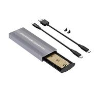 Alloggiamento per disco solido esterno senza attrezzi in alluminio che supporta unità di velocità NVMe 10Gbps tramite USB C 3.2 10Gbps Solid Disk Enclosure USB C