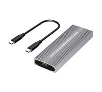 Alloggiamento per disco solido esterno senza attrezzi in alluminio che supporta unità di velocità NVMe 10Gbps tramite USB C 3.2 10Gbps Solid Disk Enclosure USB C
