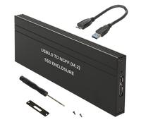Maclean MCE582 Alloggiamento per Hard Disc Case Esterno USB 3.0 M.2 SDD NGFF Fino a 5 Gbps 2230/2242/2260/2280 mm Supporta Plug & Play UASP