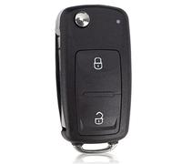 Alloggiamento per telecomando a 2 tasti, compatibile con Volkswagen MK6, VW Golf Polo, Tiguan, Passat, Seat Skoda (2 tasti)