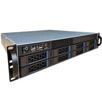 Alloggiamento RACK 2U Innovision AT252-A06 8x 3,5“ / 2,5” SATA 2x USB 2.0 | Senza alimentatore | Schede Micro ATX | Senza guide rack incluse