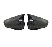 Alloggiamento retrovisore Copri Specchietto Laterale Bat Per Clio 4 IV 2012-2020 Accessori Auto RS GT Nero Lucido Tuning Bat Design Calotte Specchietto(Carbon fiber pattern)