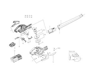 Alloggiamento sinistro e destro e copertura ornamentale XR50026356 ORIGINALE Worx