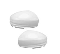 Alloggiamento specchietto 2PCS Copertura Specchio Retrovisore Tappi Per Specchietti Laterali per Misura per Jazz 2014-2017 2018 2019 ABS Non Verniciato Bianco Calotte Specchiett(Without LightHole)