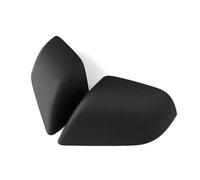 Alloggiamento specchietto 2PCS Copri specchietti laterali per Tesla Per il modello 3+ 2024 ABS Tappo specchietto retrovisore fibra carbonio Passeggero e lato guida Calotte Specchiett(Matte Black)