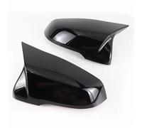 Alloggiamento Specchietto Auto Porta Laterale Rea Rview Tappo Copertura Dello Specchio Laterale Per BMW F44 F40 X1 F48 F49 F39 X2 2serie F45 F46(Black-2 Piece)