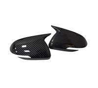 Alloggiamento Specchio Auto Per Kia Per Rio 2018-2023 Specchietto retrovisore laterale auto Calotta Rivestimento ABS Carbonio specchietti esterni cover(Carbon Look W Light)