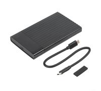 Alloggiamento SSD da 2,5 pollici con display HD USB 3.2 Gen 1 per adattatore SATA a USB per HDD SSD fino a 8 TB custodia in alluminio nero (C-C)