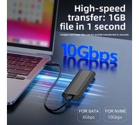 Alloggiamento SSD in lega di alluminio tipo C per unità mobili M2 NVMe da 2230