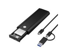 Alloggiamento SSD M.2 NVMe, adattatore esterno PCIe USB 3.1 Gen 2 (10 Gbps), custodia ICY BOX M Key NVMe per SSD di dimensioni 2230/2242/2260/2280, custodia in alluminio senza attrezzi