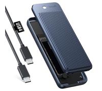 Alloggiamento SSD M.2 NVMe da 40 Gbps, senza manutenzione, dissipatore di calore rialzato su entrambi i lati, apertura rapida senza attrezzi, per Thunderbolt 4/3/USB4/3.2/3.0, per Mac Mini M4/Pro, M1