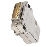 Alloggiamento superiore del metallo dell'uscita del connettore DB25 con il maschio - sub Shell in lega di zinco D per la trasmissione di dati industriale 48x54mm