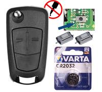 Alloggiamento telecomando wireless per chiave auto Opel + micropulsante +...