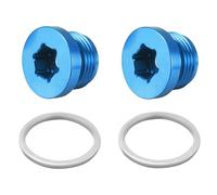 Alloggiamento Termostato Adatto per BMW N54 N55 S55 E90 E92 E93 E91 E60 E82 F10 F30 F20 X3 F25 E84 X1 M3/4 Coperchio alloggiamento termostato olio motore/Kit spina(Blue-Plug)