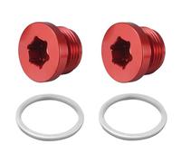Alloggiamento Termostato Adatto per BMW N54 N55 S55 E90 E92 E93 E91 E60 E82 F10 F30 F20 X3 F25 E84 X1 M3/4 Coperchio alloggiamento termostato olio motore/Kit spina(Red-Plug)