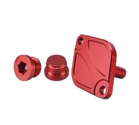 Alloggiamento Termostato Adatto per BMW N54 N55 S55 E90 E92 E93 E91 E60 E82 F10 F30 F20 X3 F25 E84 X1 M3/4 Coperchio alloggiamento termostato olio motore/Kit spina(Red-Set)
