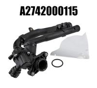 Alloggiamento termostato Mercedes compatibile con W205 W213 C253 R172 con OEM 2742000115 adatto per l'installazione di ricambio