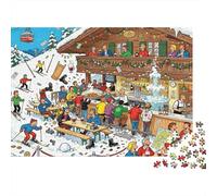Alloggio sciistico austriaco Après-Ski Puzzle in Legno Impermeabile DIY Puzzles Da 1000 Pezzi Regali Per Adulti Impossibili Giochi Educativi