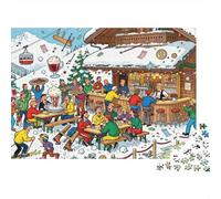 Alloggio sciistico austriaco Après-Ski Puzzle in Legno Impermeabile DIY Puzzles Da 1000 Pezzi Regali Per Adulti Colorati Giochi Di Impegnativi