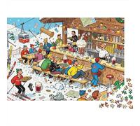 Alloggio sciistico austriaco Après-Ski Puzzle in Legno Impermeabile Puzzles Da 1000 Pezzi Per Adulti Colorati Giochi Di Puzzle Impegnativi