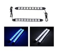 ALLOMN Luce di Navigazione per Barche, 2PCS 9W 12V 9 LED Lampada di Navigazione Subacquea per Barche Yacht Luce Bianca Blu Marine Luce IP67 Impermeabile Pieghevole, Forte Biadesivo, con Viti (Blu)