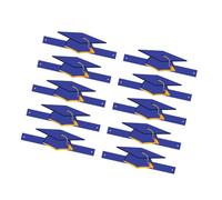 alloneslife 10 cappelli di carta colorata per laurea per eventi scolastici e celebrazioni, facile da montare, nappe, copricapo, decorazione per feste
