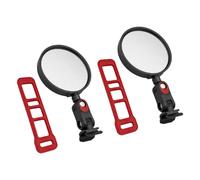 alloneslife Accessorio rotondo in acrilico per percorsi scooter, 2 rosso | Retrovisore manubrio con direzione snodata