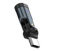 alloneslife Adattatore di ricarica USB C orientabile a 180° orizzontalmente e 360° in verticale 240 W Power Delivery 480 Mbps Sincronizzazione dati Indicatori LED Connettori USB C ad angolo di