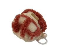 alloneslife Borsa con cerniera, custodia da donna con cerniera, morbida e comoda soluzione per cuffie wireless e gioielli, Rosso, as the picture shows
