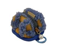 alloneslife Borsa con cerniera, custodia da donna con cerniera, morbida e comoda soluzione per cuffie wireless e gioielli, Blu, as the picture shows