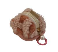 alloneslife Borsa con cerniera, custodia da donna con cerniera, morbida e comoda soluzione per cuffie wireless e gioielli, rosa, as the picture shows