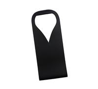 alloneslife Borsa per vino in pelle PU elegante borsa porta vino elegante design per gli amanti del vino regali appassionati, Nero