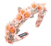 alloneslife Cerchietto per capelli, a forma di fiore pastorale, per primavera, campeggio, fotografia, fascia decorativa per ragazze (rosa, taglia unica)