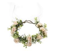 alloneslife Cerchietto per capelli, per feste, elegante cerchietto per capelli con rose, per carnevale, feste, ornamenti per capelli, spiaggia, cerimonia nuziale, cerchietto