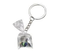 alloneslife Ciondolo trasparente per sacchetto d'acqua, accessori, ciondolo unico con animali marini, portachiavi per borsa, scatola, chiave auto, gioielli