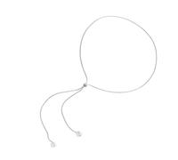 alloneslife Collana regolabile con perle a Y, alla moda, lunga, con nappe, elegante, per riunioni quotidiane