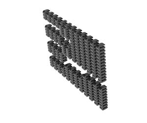 alloneslife Completamente il cavo che organizza i pettini messo per il PC di personalizzazione costruisce 34Pieces nella dimensione assortita per la gestione dei cavi