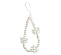 alloneslife Cordicella per telefono Gioielli Elegante Telefono Fascino Cinturino Perle Ciondolo Perline Catena Bowknot Struttura Acrilica Catena Car