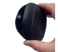 alloneslife Custodia in silicone per cuffie, custodia portatile per riporre e riporre i cavi dati ordinatamente per riporre e accedere ai tuoi piccoli oggetti, Stile magnetico nero, 7.8*9*2.5cm