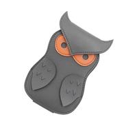 alloneslife Custodia per plettri per chitarra, in pelle PU, organizer per plettro per chitarra, grigio