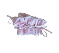 alloneslife Elastici per capelli, da donna, elastici per capelli con papillon in pizzo, elastici per capelli, spessi e decorativi per capelli femminili (rosa)