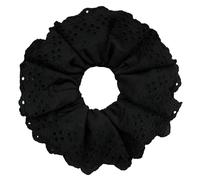 alloneslife Elastici per capelli, elastici per capelli da donna, in pizzo, a doppio strato, grandi, elastici per capelli francesi, morbidi accessori per capelli (nero, L)