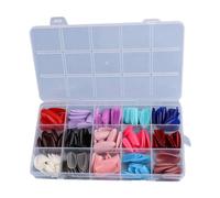 alloneslife Elegant Touch, unghie finte adesive in acrilico, quadrate, mandorle, tacchi a spillo, 360 pezzi, con custodia (13)