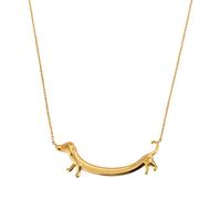 alloneslife Elegante collana a forma di cane salsiccia creativa e distintiva, collana giocosa e adorabile catena per clavicola accessori per gioielli